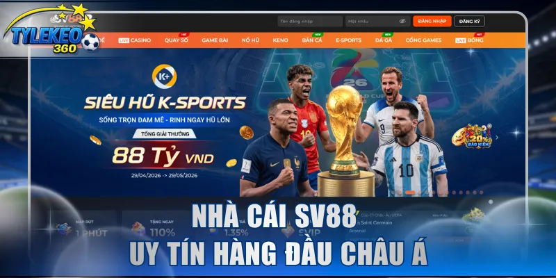 Nhà cái SV88 uy tín hàng đầu Châu Á