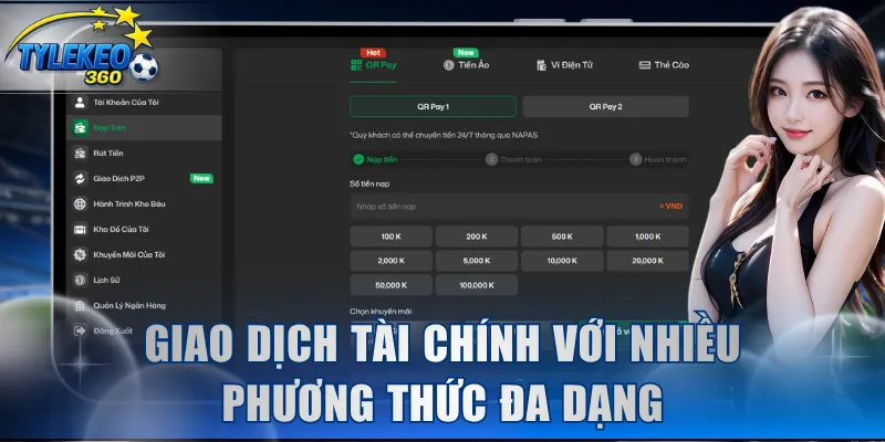 Giao dịch tài chính với nhiều phương thức đa dạng
